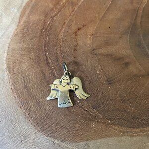 RETIRED Jeep Collins Angel Charm or Pendant, Brass